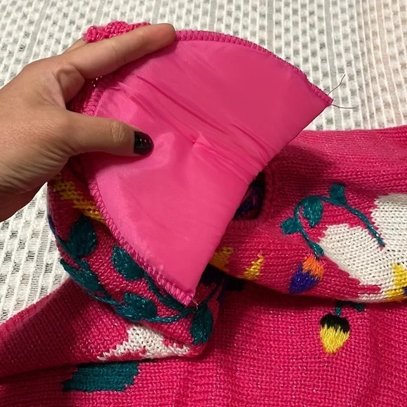 Vintage 80s Jaclyn Smith Knit Pink Sweater - Picture 13 of 16